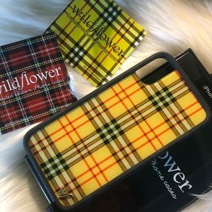 Wildflower Yellow Plaid iphonesx/xs Phone case